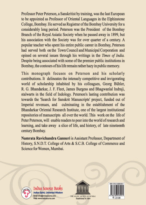 Peter Peterson back cover – Indus Source Books